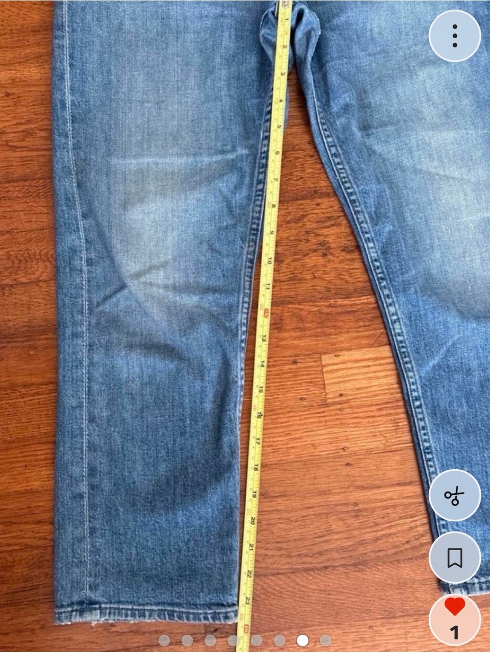MOTHER Tom Cat Straight-Leg Jeans 29 - Picture 6 of 7